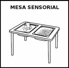 MESA SENSORIAL - Pictograma (blanco y negro)