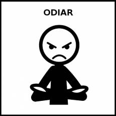 ODIAR - Pictograma (blanco y negro)