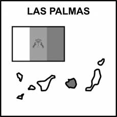 LAS PALMAS - Pictograma (blanco y negro)
