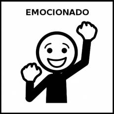 EMOCIONADO - Pictograma (blanco y negro)