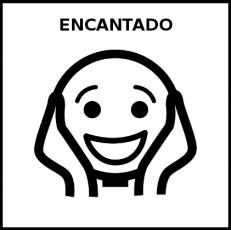 ENCANTADO - Pictograma (blanco y negro)