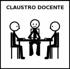 CLAUSTRO DOCENTE - Pictograma (blanco y negro)