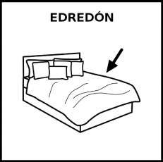 EDREDÓN - Pictograma (blanco y negro)
