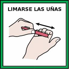 LIMARSE LAS UÑAS - Pictograma (color)