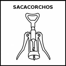 SACACORCHOS - Pictograma (blanco y negro)