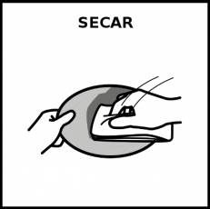 SECAR (OBJETO) - Pictograma (blanco y negro)