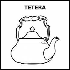 TETERA - Pictograma (blanco y negro)