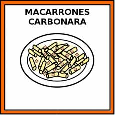 MACARRONES CARBONARA - Pictograma (color)
