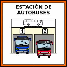 ESTACIÓN DE AUTOBUSES - Pictograma (color)