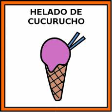 HELADO DE CUCURUCHO - Pictograma (color)