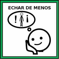 ECHAR DE MENOS - Pictograma (color)