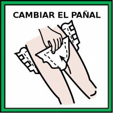 CAMBIAR EL PAÑAL (ADULTO) - Pictograma (color)