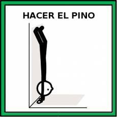 HACER EL PINO - Pictograma (color)