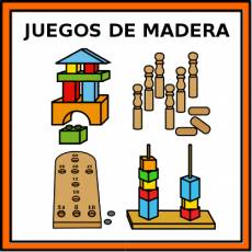 JUEGOS DE MADERA - Pictograma (color)