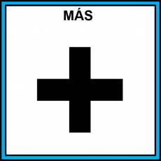 MÁS (SIGNO DE SUMA) - Pictograma (color)