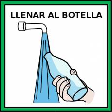 LLENAR LA BOTELLA - Pictograma (color)