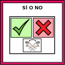 SÍ O NO - Pictograma (color)