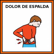 DOLOR DE ESPALDA - Pictograma (color)