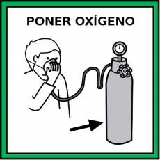 PONER OXÍGENO - Pictograma (color)
