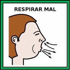 RESPIRAR MAL - Pictograma (color)
