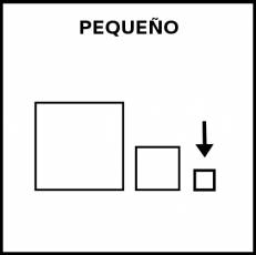 PEQUEÑO - Pictograma (blanco y negro)