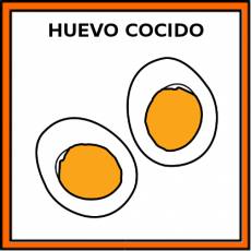 HUEVO COCIDO - Pictograma (color)