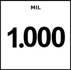MIL - Pictograma (blanco y negro)