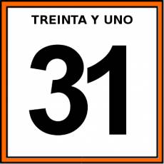 TREINTA Y UNO - Pictograma (color)