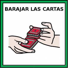 BARAJAR LAS CARTAS - Pictograma (color)