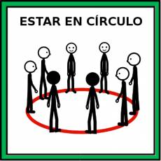 ESTAR EN CÍRCULO - Pictograma (color)