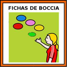 FICHAS DE BOCCIA - Pictograma (color)
