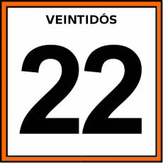 VEINTIDÓS - Pictograma (color)