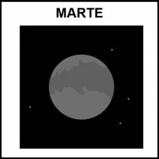 MARTE - Pictograma (blanco y negro)