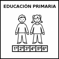 EDUCACIÓN PRIMARIA - Pictograma (blanco y negro)