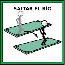 SALTAR EL RÍO (JUEGO) - Pictograma (color)