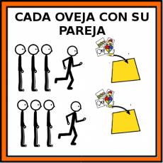 CADA OVEJA CON SU PAREJA (JUEGO) - Pictograma (color)