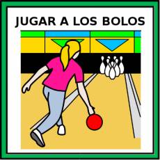 JUGAR A LOS BOLOS - Pictograma (color)