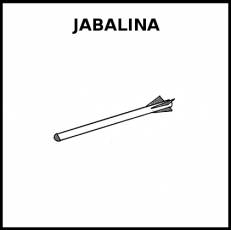 JABALINA - Pictograma (blanco y negro)