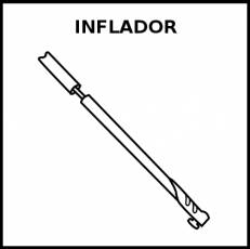 INFLADOR - Pictograma (blanco y negro)