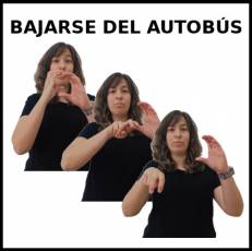 BAJARSE DEL AUTOBÚS - Signo