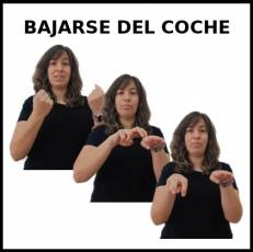 BAJARSE DEL COCHE - Signo
