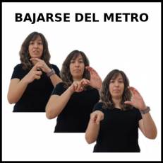 BAJARSE DEL METRO - Signo