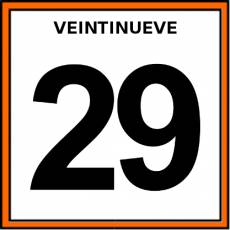 VEINTINUEVE - Pictograma (color)