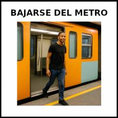 BAJARSE DEL METRO - Foto