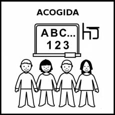ACOGIDA - Pictograma (blanco y negro)