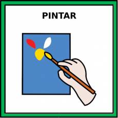 PINTAR (CON PINTURAS) - Pictograma (color)