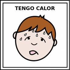 TENGO CALOR (MASCULINO) - Pictograma (color)