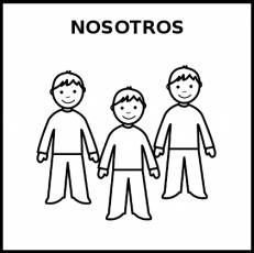 NOSOTROS - Pictograma (blanco y negro)
