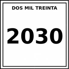 DOS MIL TREINTA - Pictograma (color)