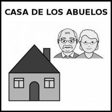 CASA DE LOS ABUELOS - Pictograma (blanco y negro)